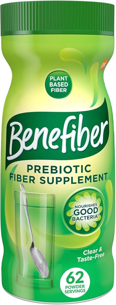 Benefiber Daily Prebiyotik Fiber Supplement Toz Digestive Health, Daily Fiber Toz, Unflavored - 62 Hizmet (8.7 Ounces)