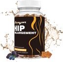 Big Butt ve HIPS için Booty Gummies, Daha Büyük Amat Gummies for Natural Curves, 1 PCS Bum Support Gummies, Berry Flavored Women Support Supplement, Boost Glute growth, Fenugreek, 60 Count.