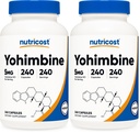 Nutricost Yohimbine HCl 5mg, 240 Capsules - Gluten Free, Non-GMO (Pack of 2)
