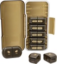Weekly Pill Organizer 2 φορές την ημέρα, Moisture-Proof, Αποσπώμενα διαμερίσματα, AM PM Pill Box 2X 7 Ημέρα, Travel Pill Organizer για χάπια / Fish Oil / Medication / Vitamin / Συμπληρώματα (Brown)