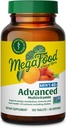 MegaFood Men's 40+ Advanced Multivitamin for Men - Dr-Formated - Choline, B, Vitamin C, Vitamin D, çinko & Real Food - Brain Health, Immune Support - Vegetarian - 120 Tabs (60 Hizmet)