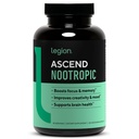 LEGION Athletics Ascend Nootropic - All- Natural Brain Supplements for Memory and Focus - Nootropics Brain Support Supplement with Alfa-GPC - Brain Supplement for Alertness & Mood Support, 30 Servisler