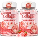2Pack Sugar-Free Hydrolyzed Collagen Peptide için Gummies for Women & Men, 1500 mg Protein Tip I,II,III,V,X, 5000 Find Biotin C A E D3 B6 B12 için Immune Diges