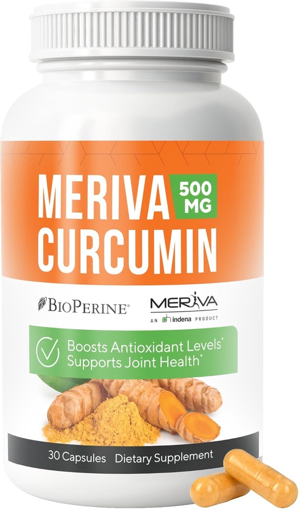 NERVE RENEW Meriva Curcumin with Black Pepper and Bioperine - Antioksit Nerve Support Supplement - 30 Capsules