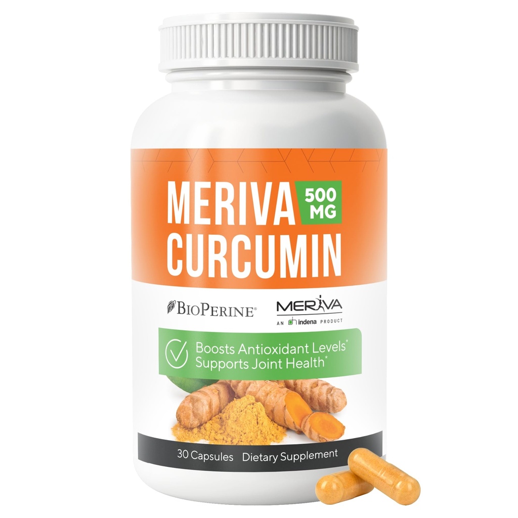 NERVE RENEW Meriva Curcumin with Black Pepper and Bioperine - Antioksit Nerve Support Supplement - 30 Capsules