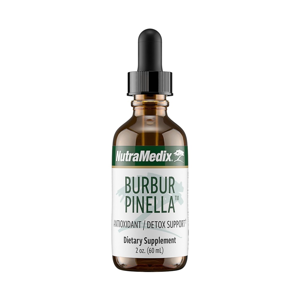 NutraMedix Burbur-Pinella Brain Health Supplements for Yetişkinler - Brain Fog & Support Nerve Support - Aid A Medical Full Body Detox Cleanse - Bio available Liquid Format (2 oz / 60 ml)