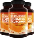 BioEmblem Turmeric Curcumin Supplement with BioPerine | Ortak Destek & Kalp Sağlığı | Organik Turmeric Toz &% 95 Curcuminoids Extract | California Made, Non-GMO, 90-Day Supply