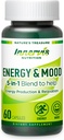 Enerji ve Mood Supplement – Enerjiyi güçlendirin ve Fatigue, Destek Rahatlama – 60 Capsules – Non-GMO, 3rd Parti Test Edildi – İçsel Beslenme Beslenme