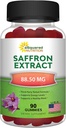ASquared Beslenme Saffron Gummies - Saffron Extract Supplement - Pure Gummy Supplements Alternative to Capsules, Pills, Toz & Tea