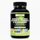 Quercetin çinko Vitamin D Supplement Quercetin 1000 mg Çinko 50mg Vitamin C 1000 mg D 5000 I Bromelain Elderberry Sea Moss Yetişkinler için Yetişkin