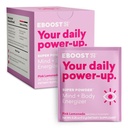 EBOOST Energy Drink & Electrolyte Powder, 20 Packets - Super Powder Pink Lemonade με Χωρίς Προστιθέμενη Ζάχαρη - Απαραίτητη ανάμειξη βιταμινών, Nootropics & Natural Caffeine and Hydration - Pre & Post προπόνηση
