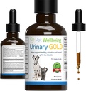 Pet Wellbeing Urinary Gold για γάτες - Vet-Formulated Multi-Herb Urinary Tract Support - Feline Bladder Health & Urinary System Wellness - Holistic Cat Supplement - Liquid Formula 2 oz (59ml)