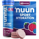 Nuun, Electrolyte Drink Tabs Tri Berry, 8 Count, 1.9 Ounce (Pack of 6)