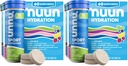 Nuun Hydration Electrolyte Tablets - Sodium, Potassium, Chloride, Calcium, Magnesium, 1g & 0g Sugar Drink Mix Vegan,Gluten Free, Non-GMO Complete Pack, Mixed Flavors,40 Count(Pack of 2)