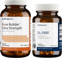 Metagenics Sche - Bone Builder Extra Strength & D3 5000-180 Bone Builders * - Immune Support & Heart Health için 20 Softgels of D3 5000