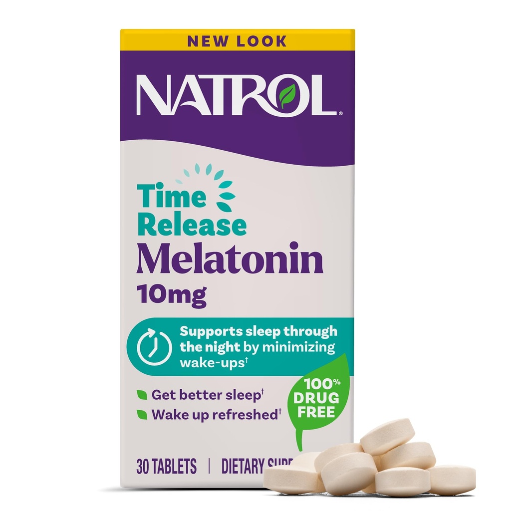 Natrol Sleep Advanced Melatonin Time release Tabletleri, Nighttime Sleep Aid