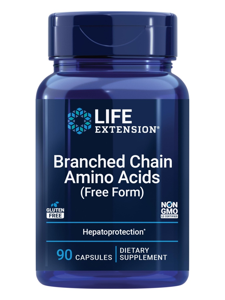 Life Extension Branched ChainEnergy Acids (BCAAs), leucine, isoleucine, cesur, Egzersizden Sonra Kas Kurtarmayı Teşvik Ediyor, Gluten-Free, Non-GMO, 90 Capsules