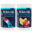 Reebok REEcover Amino Acids + Electrolytes Bundle | 8g EAAs, 5g BCAAs, Hydration Matrix | Post-Workout Support | 30 Servings | Rocket Moon Pop + Strawberry Lemonade