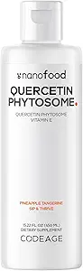 Codeage Liquid Quercetin Phytosome Supplement, Quercetin 1000 mg Dihydrate, 3- Μήνας Supply, Immune Support, Sophora Japonica, Vitamin E, Liposomal Delivery, Vegan, Non-GMO, 15, 22 fl oz