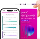 Proov - Empower Hormon Tracker at Home - για τις γυναίκες 30-40+ - Κατανοήστε την ορμονική ισορροπία σας & Περιεμμηνόπαυση Στάδιο - Μέτρα FSH, LH, οιστρογόνα & προγεστερόνη - 1 Κιτ δοκιμής κύκλου