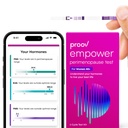 Proov - Evdeki Empower Hormonları - Kadınlar için 30-40+ - Hormon Denge ve Perimenopause Aşamanızı Anlayın - FSH, LH, Estrogen & Progesterone - 1 Çevrim Test Kit Kit