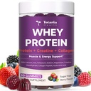 3 in 1 Whey Protein Gummies Kreptine Monohidrat | Collagen, 0 Sugar, Pure protein Source, Muscle & Energy Support, Berry Flavor, for Women and Men