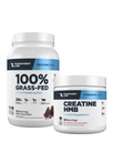 Gap Labs Grass-Fed Whey Protein Isolate (30 Hizmet, Süt Çikolata) & Kretine HMB (30 Hizmet, Strawberry Lemonade)