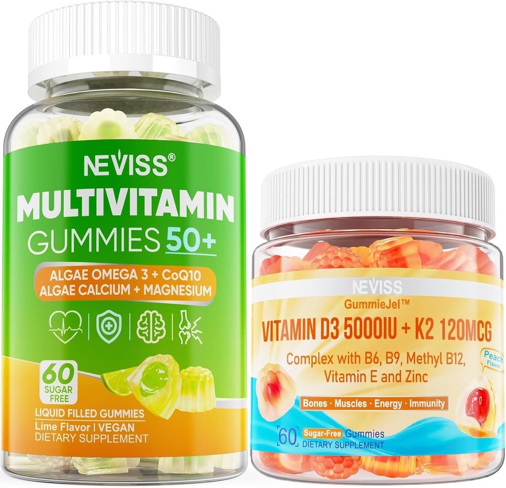 NEVISS Sche - Women&Men 50+ Multivitamin 1 Pack + D3 5000IU K2 120
