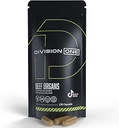 Divisionone Beef Organ Supplement - Primal Blend με συκώτι, καρδιά, νεφρό, Beef Liver Supplement Grass Fed, Organ Κρέας Συμπληρώματα για τους ανθρώπους, μη-GMO, 120 Caps.