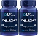 Life Extension Two-Per-Day High Potency Multi-Vitamin & Mineral Supplement - Vitaminler, Mineraller, Plant Ekstraksiyonlar, Quercetin, 5-MTHF Folate & More - Gluten-Free - Non-GMO - 120 Tabletler (Pazarlamalar)
