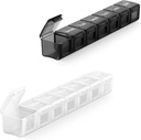 2 Pack Ekstra Büyük Pill Organizer, Sukuos Haftalık Pill Box, Pill Case, Tıp Vitaminler, Balık Yağları veya Tamamlar için Organizer, Sukuos Weekly Pill Box, Pill Case, Medicine Organizer, Fish Oils veya Supplements, Fish Oils veya Supplements