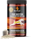 Dog & Cat Premium Probiyotik Prebiyotik & Digestive Enzymes 5 Milyar CFU Organik Turmeric Coconut Oil Pure Riley & Kelp for Health Bowels Gut & UTIs Beef Liver Flavor