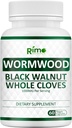 Wormwood Black Walnut Clove Capses - Cleanse, Detox, Enternal Guard Formula Συμπλήρωμα για τους ανθρώπους, με Wormwood βότανο, Black Walnut Extract Συνδυασμός, 60 Κάψουλες Μη ΓΤΟ