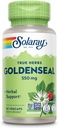 SOLARAY Goldenseal Root 550 mg - Golden Seal Capsules - Herbal Supplements for Wellness Support - Non-GMO, Vegan, Gluten Free, Lab Onaylandı, 60 Günlük Para Geri Garanti, 50 Hizmet, 50 VegCaps