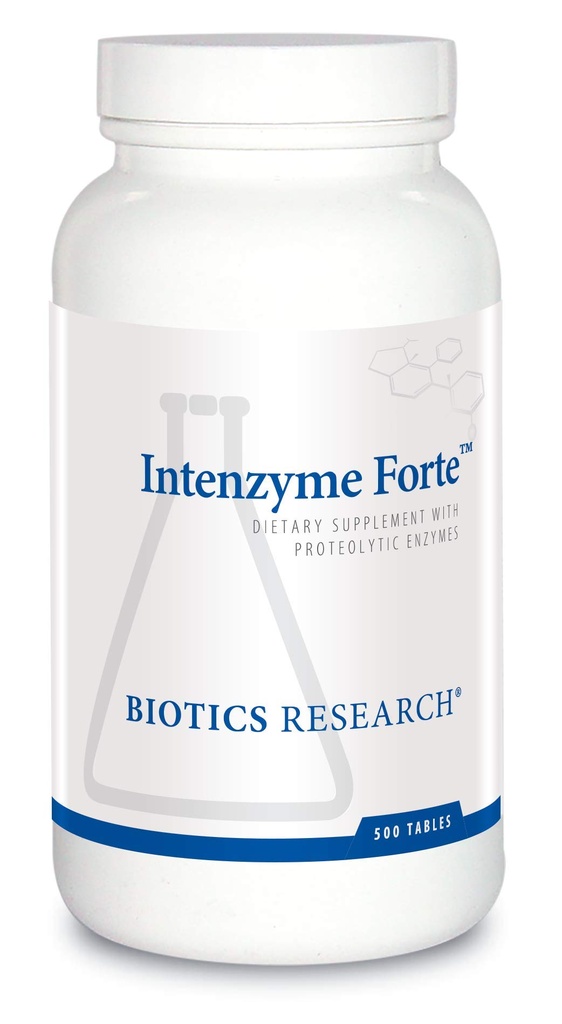 Biotics Research Intenzyme ForteTM Proteolytic Pancreatic Enzymes, Pancreatin, Bromelain, Papain, Lipase, Amylase-Supplement Supports Health Protein Digestion-Immune & Circulatory Function 500 Tablet