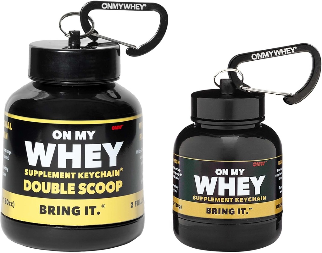 ONMYWHEY Protein Toz Konteyneri Gitmek - Seyahat Su Şişeleri Mixes, Portatif Pre Workout Supplement Konteynerler & Cay Funnels, Mini Preworkout Supplements Sahibi Fitness Şişeler