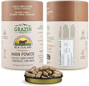 Grass Fed Bovine Testes Man Power Κάψουλες (30 ημέρα προσφοράς)