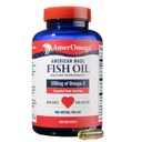 AmerOmega Triglyceride Omega-3 Fish Oil for Heart Health Support - Wild-Caught Alaskan Walleye Pollock - American-Kaynak, American-Made - Non-GMO, Gluten-Free & Dairy-Free - 120 Softgels