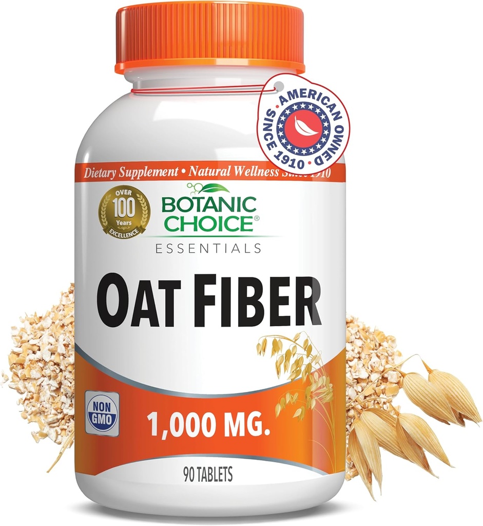 Botanic Choice Oat Fiber - Digestive Health - Women and Men - 90 Tablet (1000 mg)