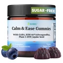 Dobel - Calm & Sleep Gummies for Adults | Calming Gummies with GABA, 5-HTP & Ashwagandha KSM-66, Sugar-Free, Vegan Bedtime Wind-Down Support, Natural Blueberry Flavor - 60 Count