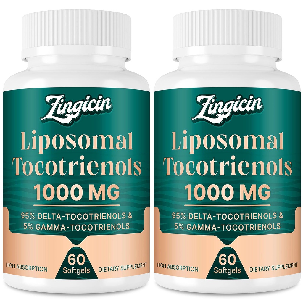 E Tocotrienols - Liposomal Tocotrienols Supplement 1000 mg, Highly Absorbable Delta Tocotrienol ve Gamma Tocotrienol için Bone Health ve Antioksi Support, 120 Softgels