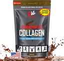 FizyVantage Supercharged Collagen, Toz - Ortak, Tendon, Ligament, & Skin Health Chocolate -, Chem, Paleo, 16oz | Vitamin C, BCAAs, Grass-Fed