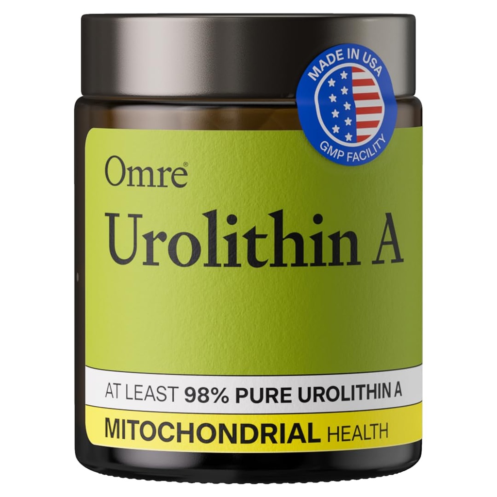 OMRE - Urolithin A 500mg, 98% Purity - Support for Healthy Aging and Cellular Renewal - Mitochondrial and Ceullular Energy Support for Longevity - 30 Servings