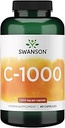 Swanson Vitamin C w/Rose HIPS - Herbal Supplement Skin Health, Heart Health & Immune System Support - Doğal Formula Koruma ve Wellness - (90 Capsules, 1000 mg Her)
