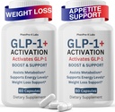 (2 Pack) Kadınlar için GLP-Activate, Genel Sağlık Desteği ve GLP1 Doğal Üretim için GLP1 ATM, Regulates Metabolism, Take Before Meal, 120 Capsules (60 Hizmet)