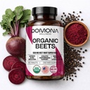 Pomona Wellness Beetroot Supplement Capsules 1350mg, Supports Blood Pressure, Heart Health, Circulation, Energy & Athletic Performance, USDA Organic Beetroot, Non-GMO, Vegan, 60 Tablets