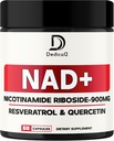 Συμπλήρωμα NAD με Nicotinamide Riboside, Trans-Reεσβερατρόλη, Quercetin - Κυτταρική Ενέργεια & Επισκευή, Ζωτικότητα, Υγιεινή γήρανση - 60 κόμης
