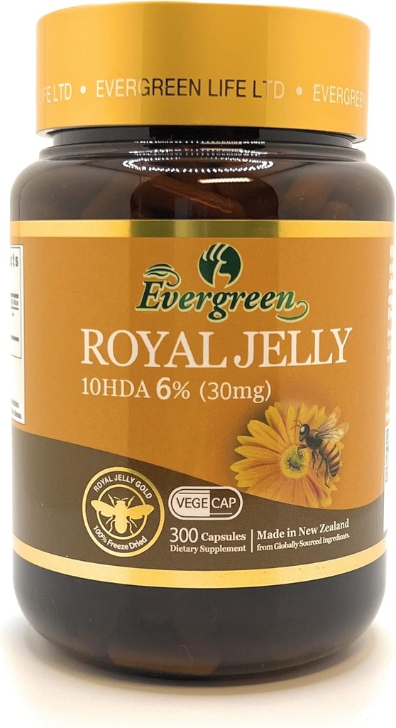 Evergreen Royal Jelly 300 Casules 10HDA% 6%