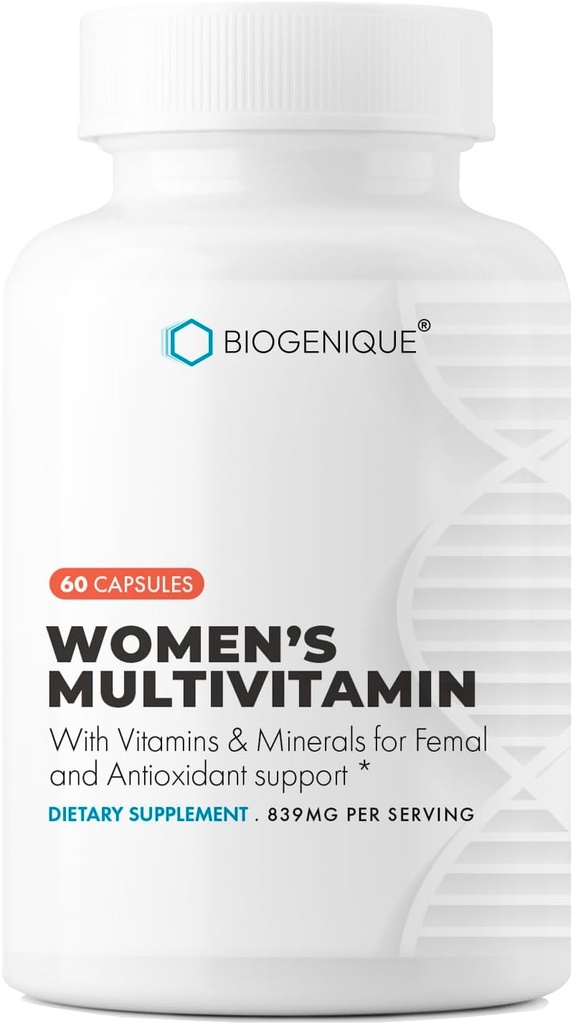 Kadınlar için Vitaminler A, C, D, E, B-6 ve B-12, Enerji Metabolism, Bone & Immune Support, 60 Capsules