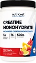 Nutricost Creatine Monohydrate Σκόνη (Fruit Punch, 500 Gram)